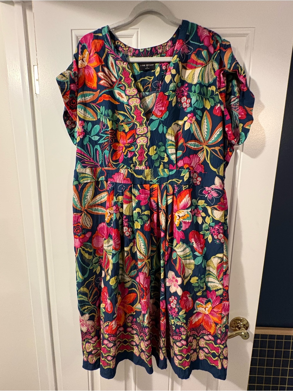 Lane Bryant Navy Floral Dress